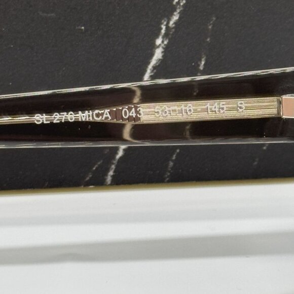 NEW SL276 MICA 043 SAINT LAURENT WOMEN BROWN SQUARE SL 276 MICA 043 SUNGLASSES - Picture 8 of 10